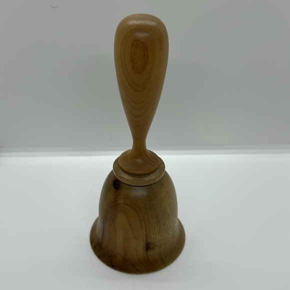 VINTAGE DECORATIVE WOOD BELL WITH CLAPPER LIGHTHOUSE DESIGNED - Picture 9 of 9